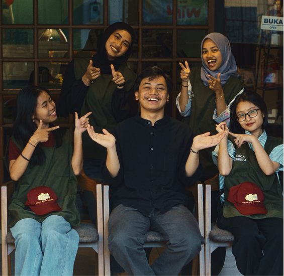 The COCA team in Salatiga